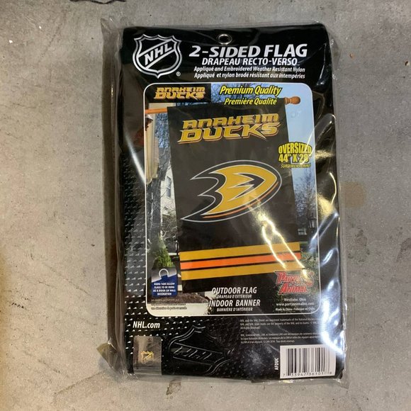 Anaheim Ducks NHL‎ 2 Sided Flag Only 44x28 Outdoor Flag Indoor Banner - Picture 4 of 5